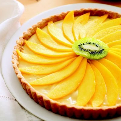 Mango And Yogurt Flan With Berry Basil Salsa Recipe