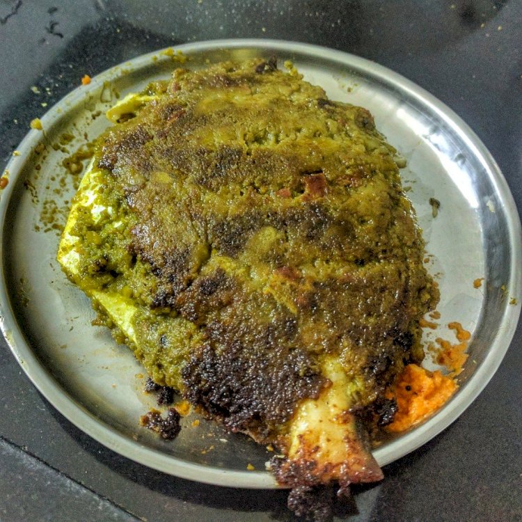 Green Masala Pomfret Fry Recipe