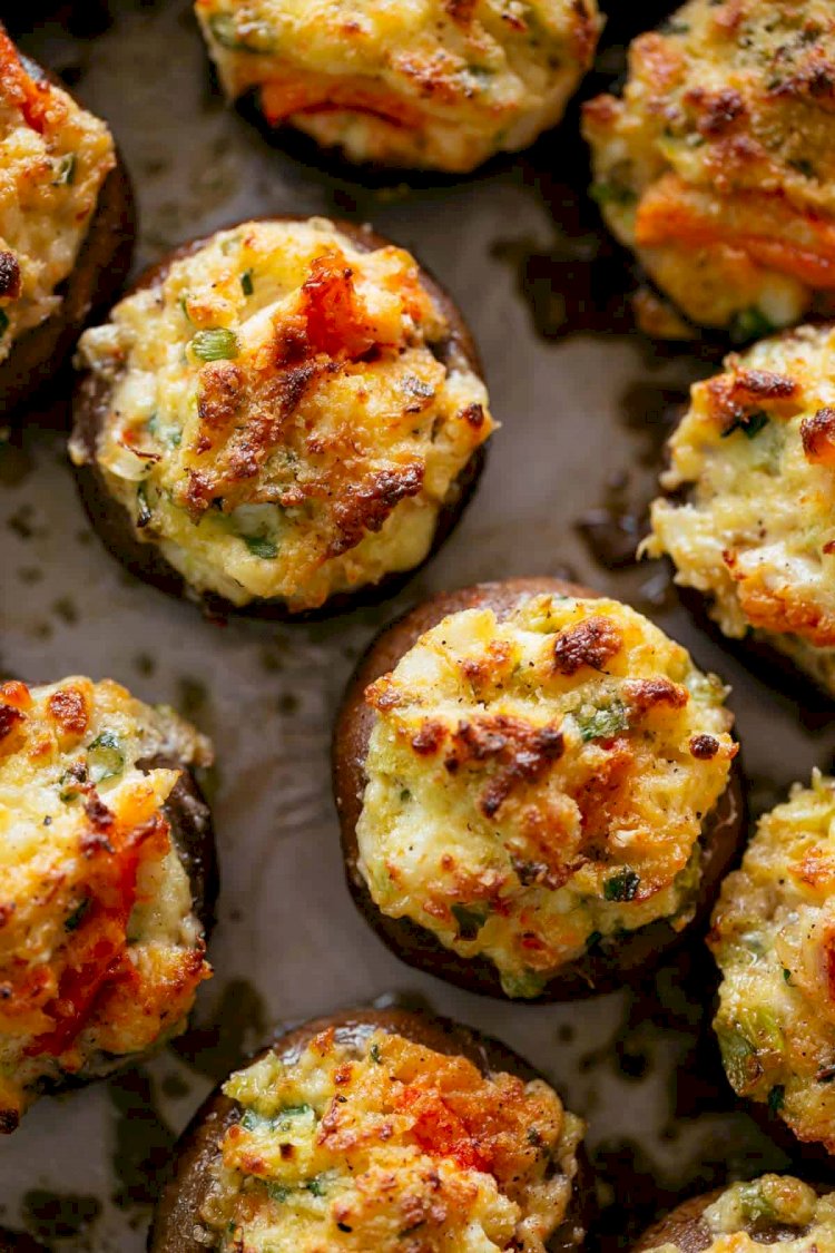 Stuffed Mushrooms with Crabmeat Recipe