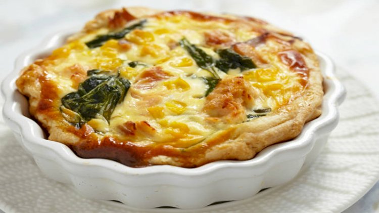Spinach and Corn Quiche Recipe