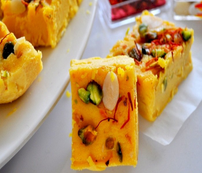 Bread Custard Barfi Recipe