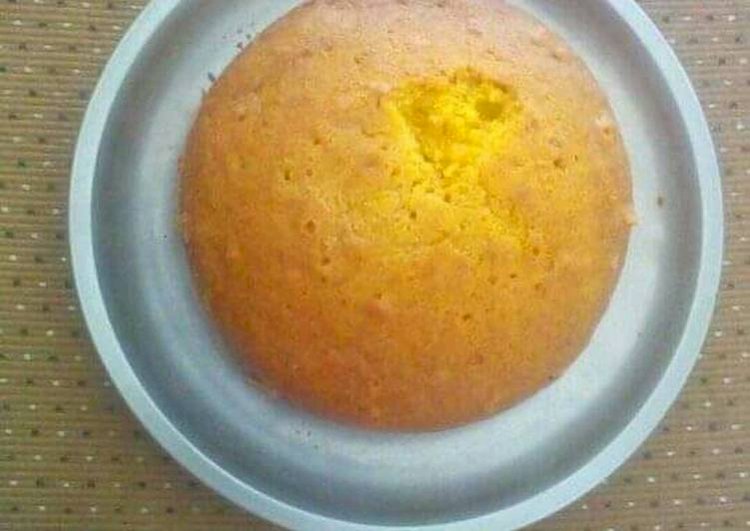 Custard Eggless Cake Recipe