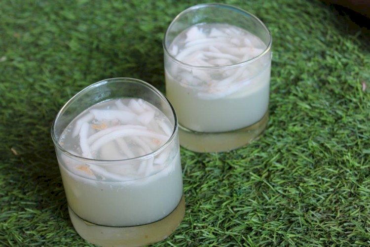 Green Coconut Pudding Recipe