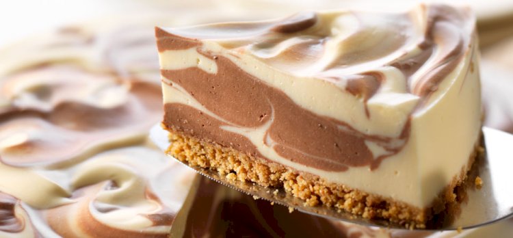 Vanilla Marble Philly Cheesecake Recipe
