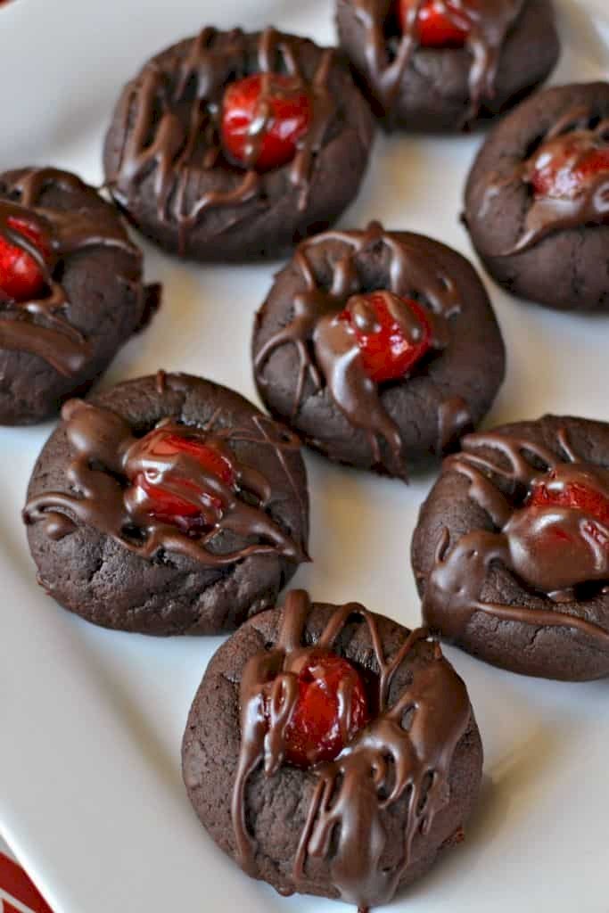 Chocolate Cherry Cookies Recipe