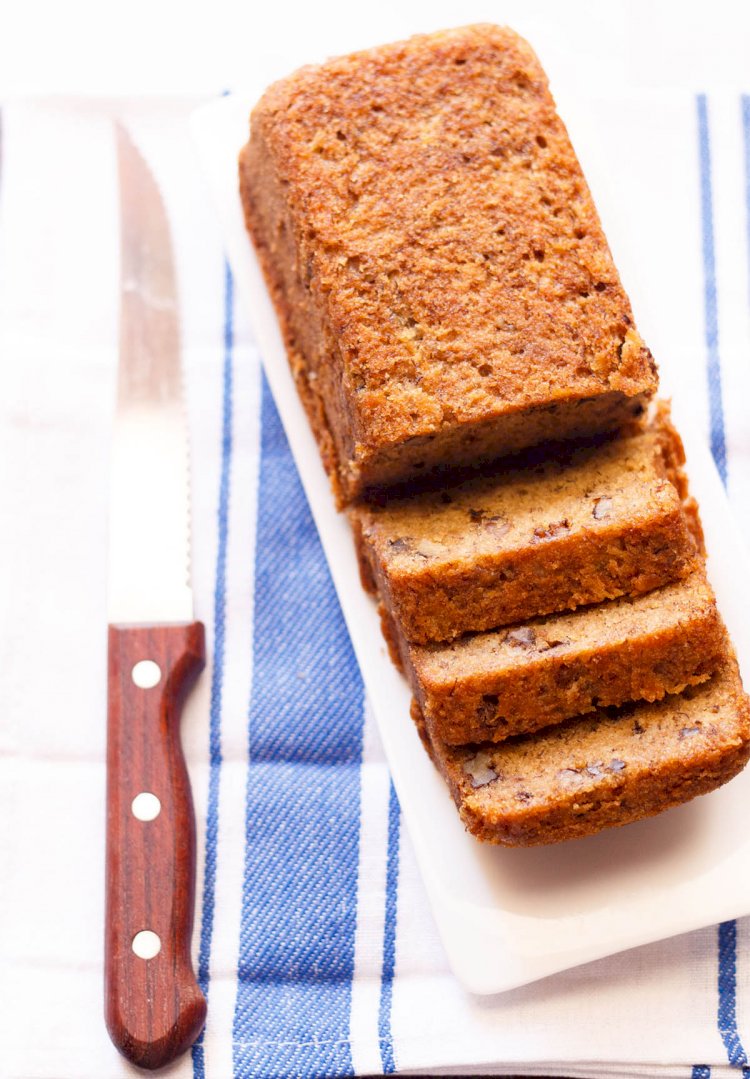 Eggless Banana Milk Cake Recipe