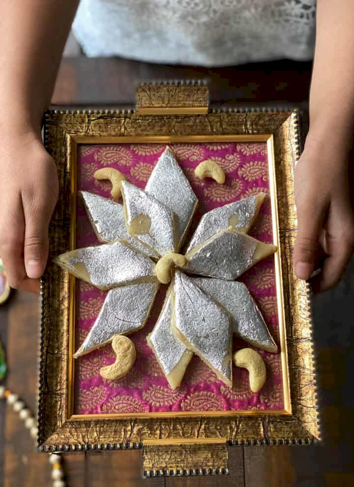 Kaju Katli with Milk Powder Recipe
